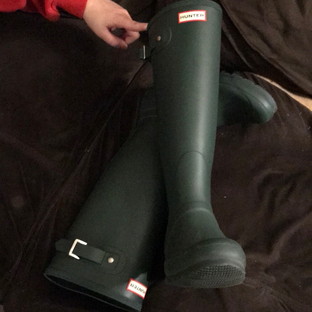 Hunter boots size 8